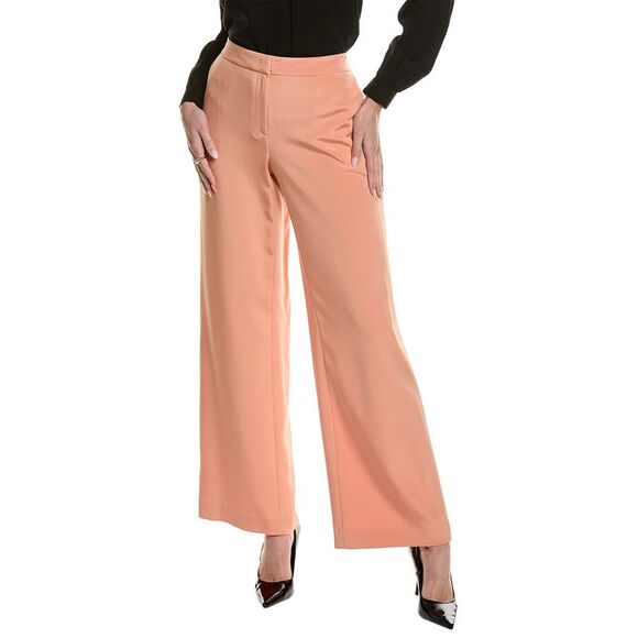 Lafayette 148 New York Pants - Lafayette 148 New York Womens  Sullivan Silk-Blend Pant, Orange